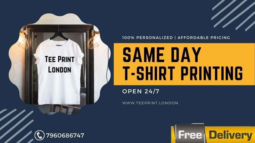 same day t shirt printing in London