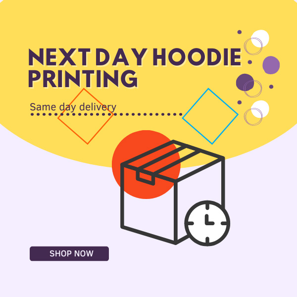 next day hoodie printing in London