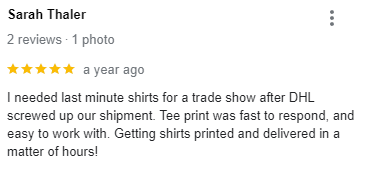 t shirt printing service review